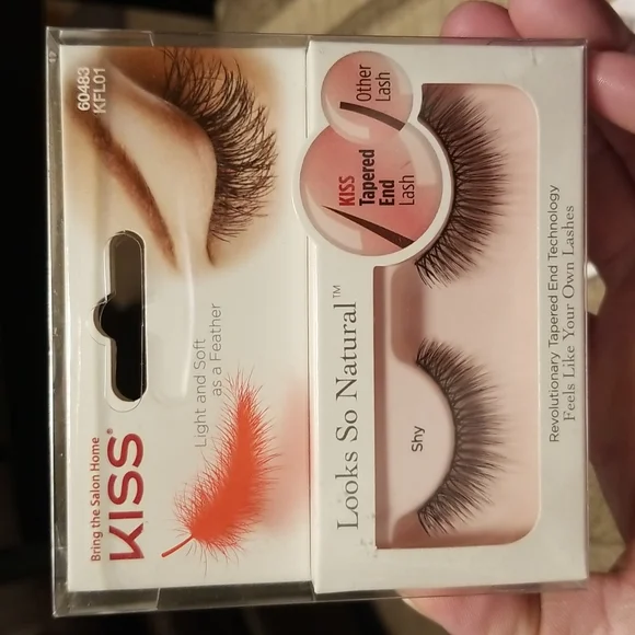 2 pairs eyelashes and lash adhesive. Never opened. KISS brand. - Picture 4 of 5